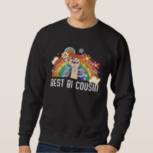 Be Bi Cousin Bisexual Rainbow Pride March Bisexual Sweatshirt