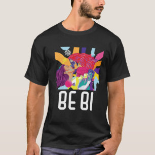 Be Bi Flag Bisexual Rainbow Pride March Bisexualit T-Shirt