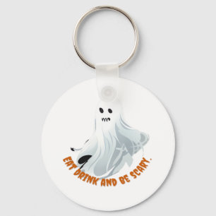 Be Boos Eat Drink And Be Scary Classic  Key Ring