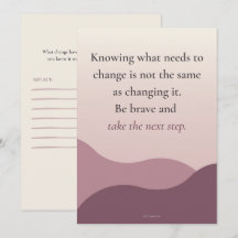 Be Brave and Take the Next Step | Reflection