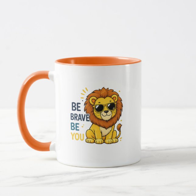 Be Brave Be You Lion Mug (Left)