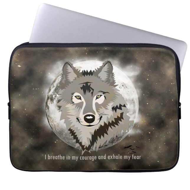 Be brave laptop sleeve (Front)