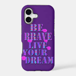 Be Brave Live Your Dream Tartan Logo,