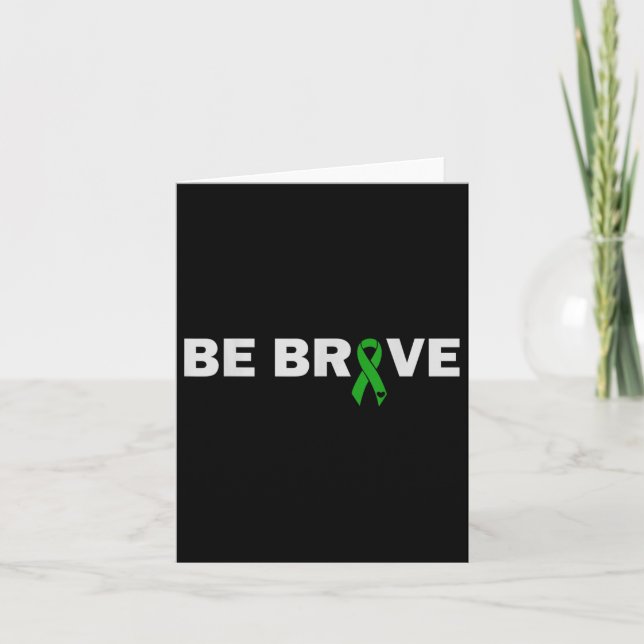 Be Brave Mental Health Awareness  Card (Front)