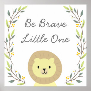 Be Brave - Nursery Art Decor