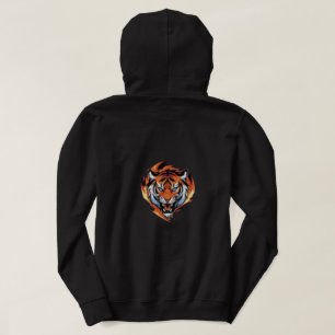 Be Brave Tiger Design   Motivational Aesthetic Hoodie