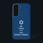 Be Calm And Say Shema Yisrael Case-Mate Samsung Ga Galaxy Case<br><div class="desc">A parody of the popular "BE CALM AND CARRY ON" theme. A Star of David (Magen David) replaces the familiar crown accompanied by text reading, "BE CALM AND SAY SHEMA YISRAEL, " referring to the Shema prayer which begins, "Shema Yisrael Adonai eloheinu Adonai ehad (Hear O Israel, the Lord is...</div>