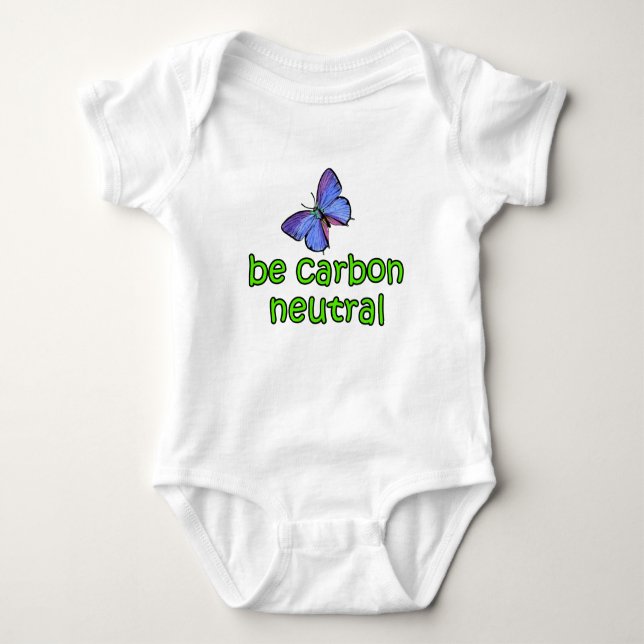 Be Carbon Neutral Baby Bodysuit (Front)
