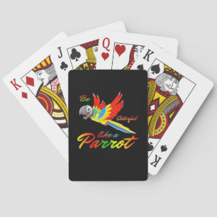Be Colourful Like A Parrot Playing Cards