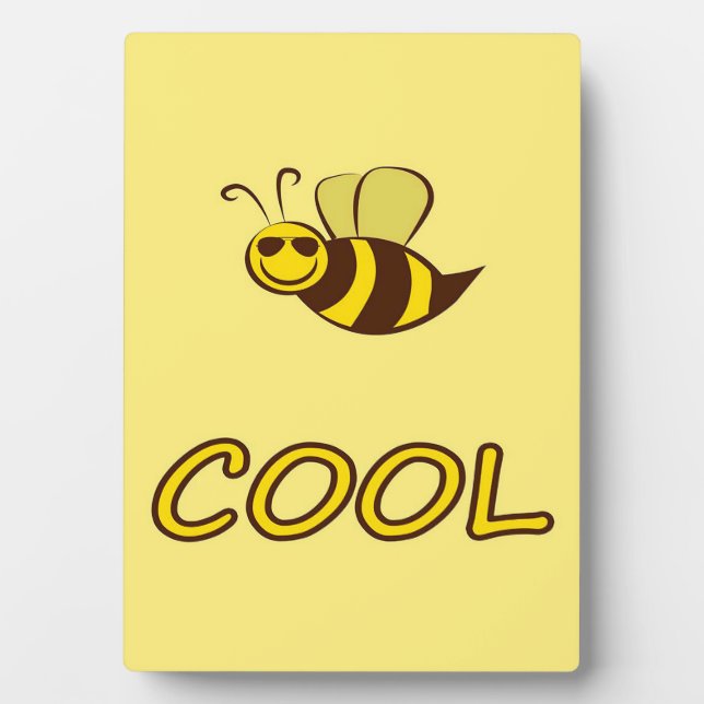Be Cool, Bee Gifts ,I Love Bee, Beekeeping Gift Plaque (Front)