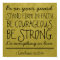 Be courageous and strong bible verse Poster