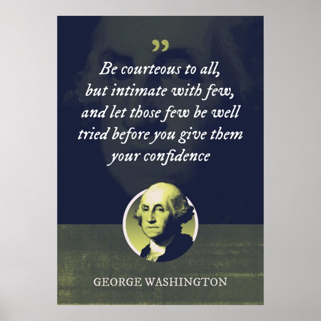 Be courteous to all, but intimate with few poster (Front)