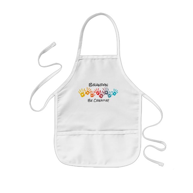Be Creative Art Personalised Kid’s Apron (Front)