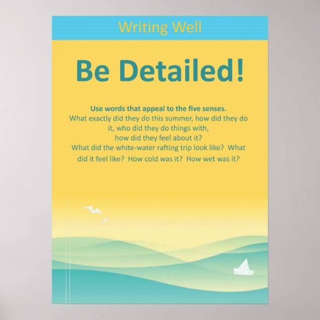 Be Detailed! Poster (Front)
