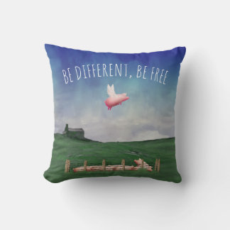 Be Different. Be Free Cushion