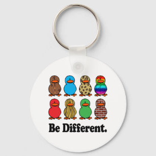 Be Different Ducks Key Ring
