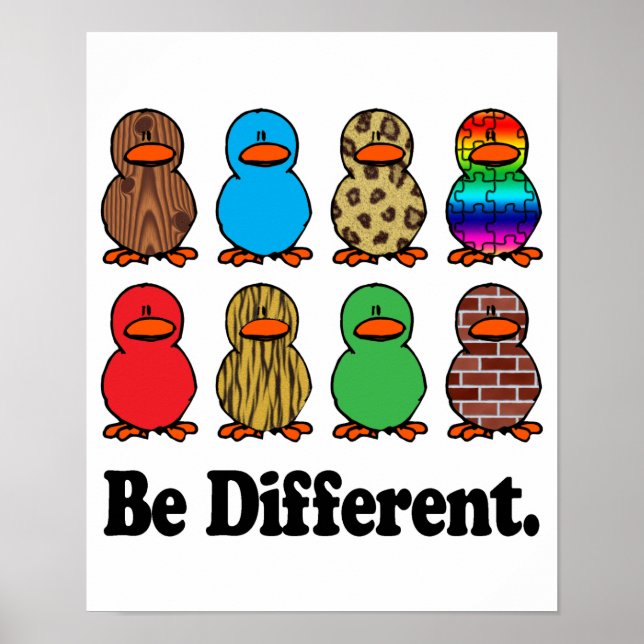 Be Different Ducks Poster (Front)