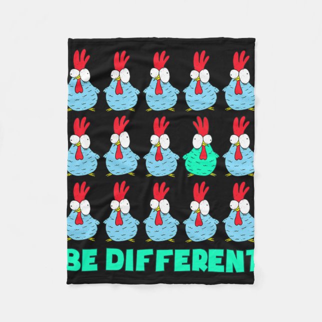 Be Different  Fleece Blanket (Front)