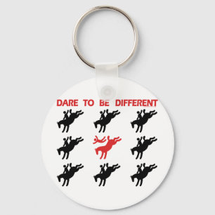 Be Different - Funny Horse Saying Key Ring