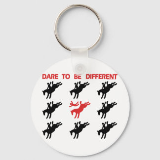 Be Different - Funny Horse Saying Key Ring