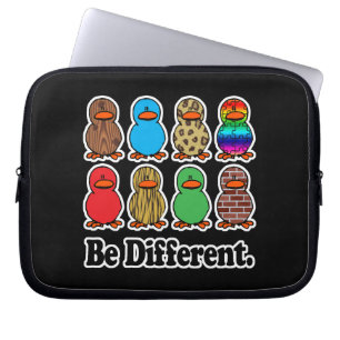 be different funny pattern ducky ducks laptop sleeve