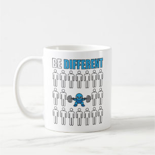 Be Different - Kawaii Anime Bodybuilding Workout Coffee Mug