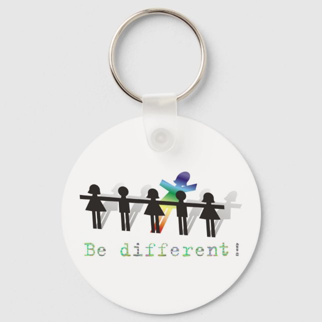 Be different! key ring (Front)