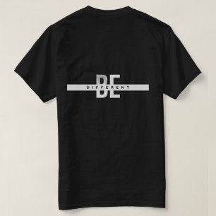 Be Different Motivational Typography T-Shirt