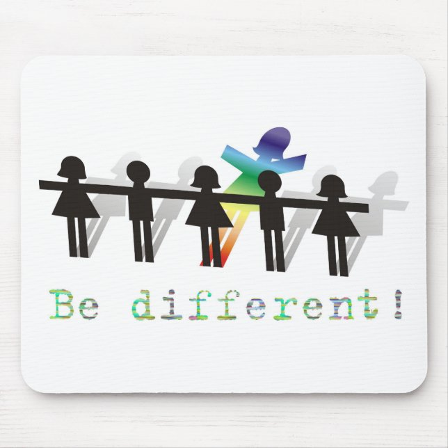 Be different! mouse pad (Front)