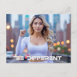 BE DIFFERENT - POSTCARD