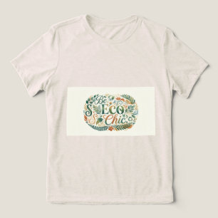 Be Eco Chic,T-Shirt Tri-Blend Shirt