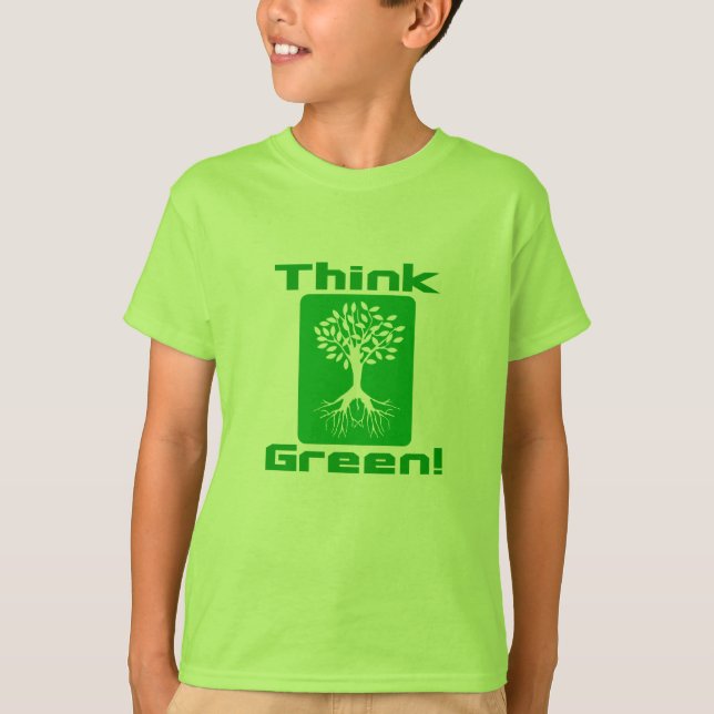 Be Eco-Friendly | Think Green T-Shirts (Front)