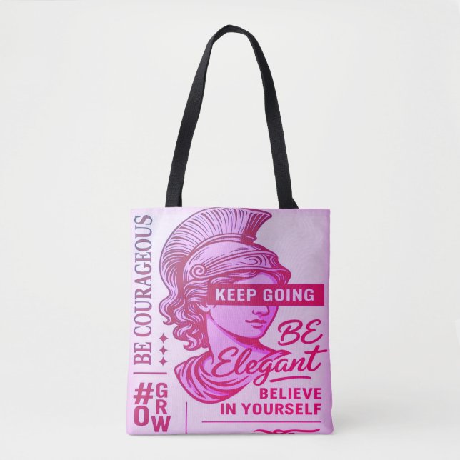 Be Elegant Tote Bag for Women | Stylish Everyday  (Front)