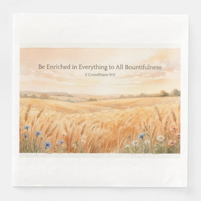 Be Enriched Thanksgiving Napkin (Front)