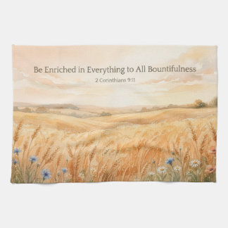 Be Enriched Thanksgiving Tea Towel