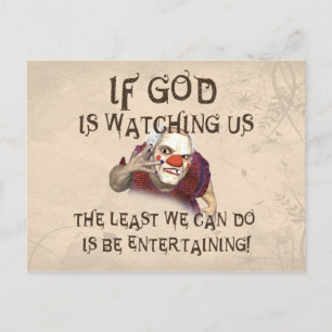 Be Entertaining Postcard