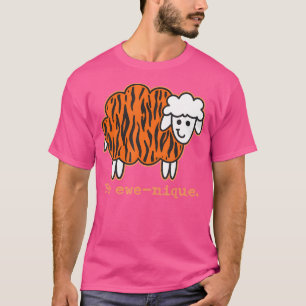 Be Ewe-Nique Orange Bengal Tiger Stripes Animal Pr T-Shirt