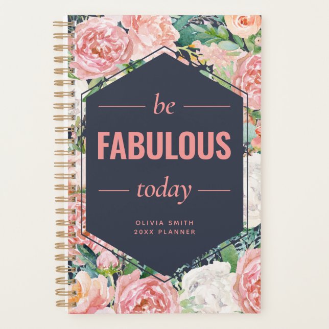 Be Fabulous Today | Personalised Planner (Front)