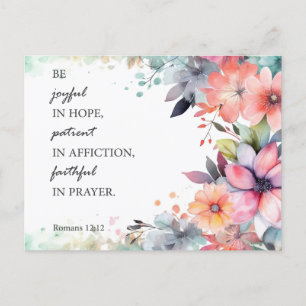 Be faithful postcard