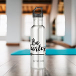 "Be Fearless" 710 Ml Water Bottle<br><div class="desc">Elegant script typography personalised water bottle design.</div>