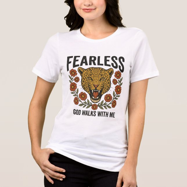 Be Fearless Tiger Tri-Blend Shirt (Front)