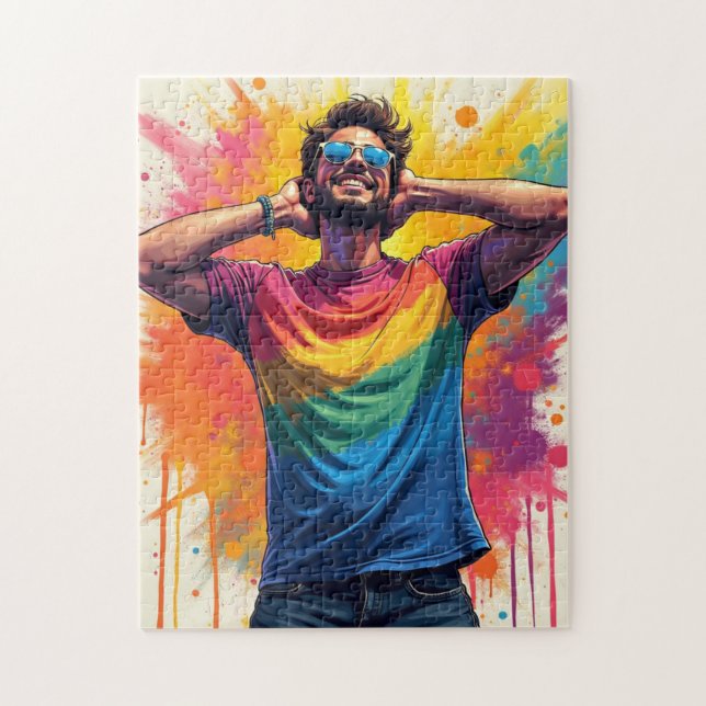 Be free and gay  jigsaw puzzle (Vertical)