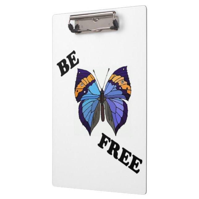 " BE FREE " BUTTERFLY CLIPBOARD (Left)