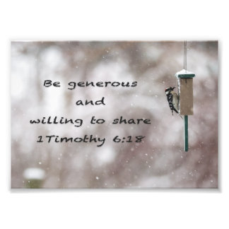 Be Generous -- Photo Print