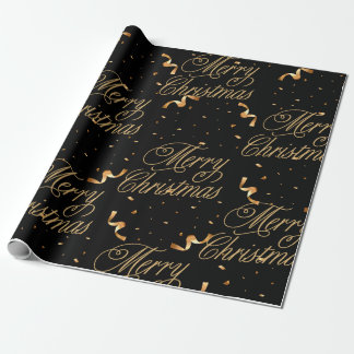 Be Gold and Merry Wrapping Paper
