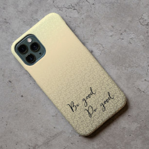 Be good Do good Leaf Flower pattern Gold Brownish Case-Mate iPhone 14 Case