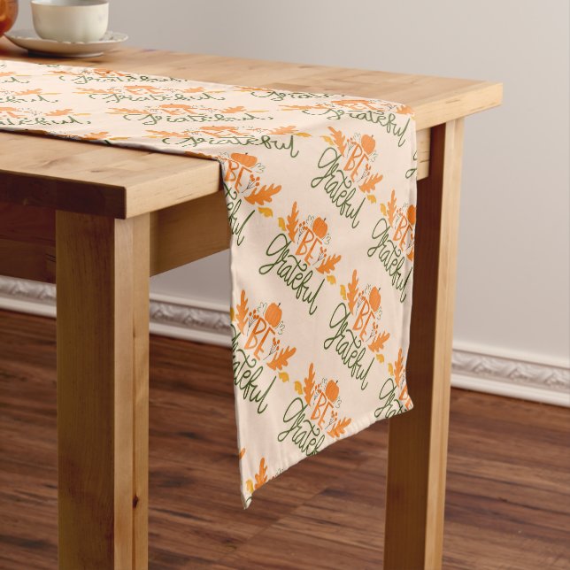 Be Grateful Thanksgiving  Long Table Runner (In Situ)