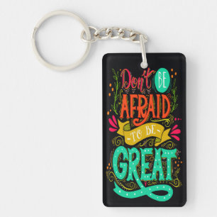 Be Great 2 Sided Customised Keychain