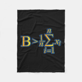 Be Greater Than Average - Math Quotes Fleece Blanket