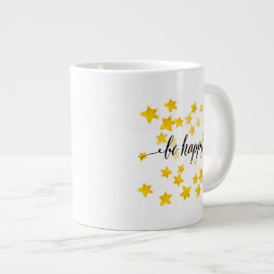 Be Happy 3 Large Coffee Mug